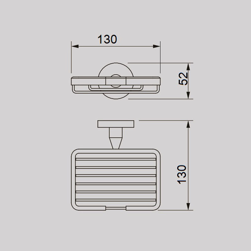 JESS Soap Dish in Brushed Brass