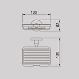 JESS Soap Dish in Brushed Brass