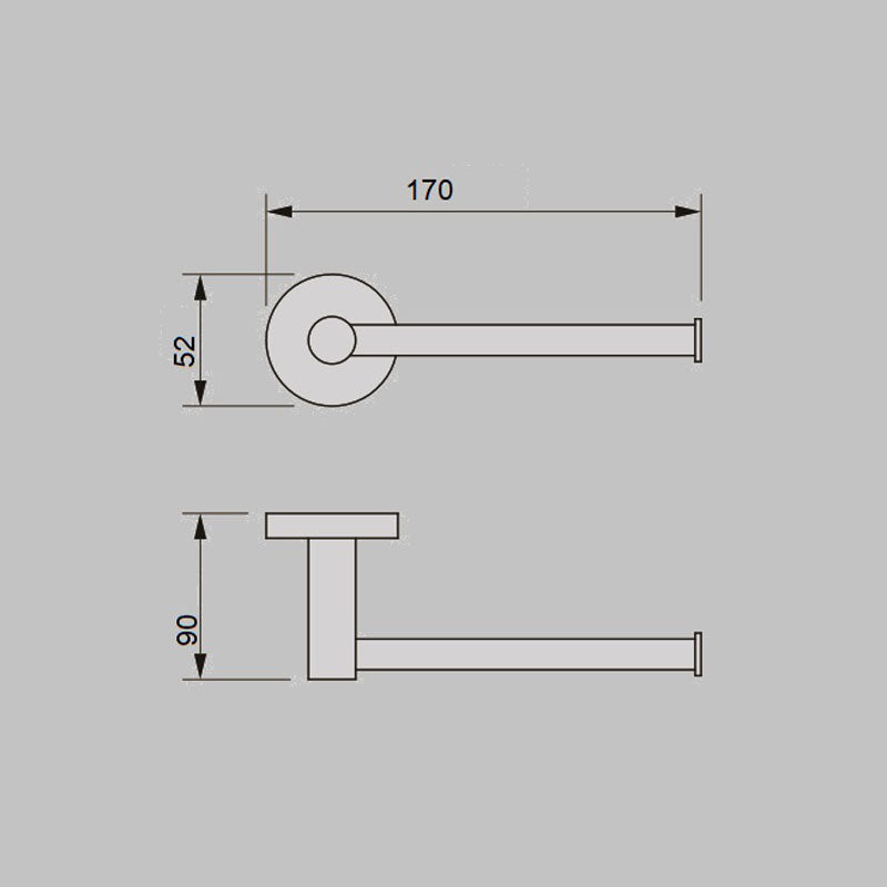 JESS Toilet Roll Holder in Matte Black