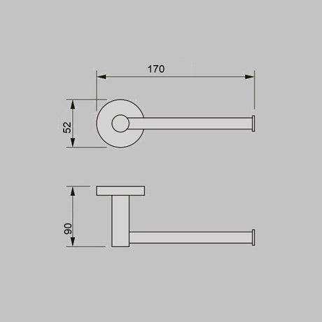 JESS Toilet Roll Holder in Brushed Brass