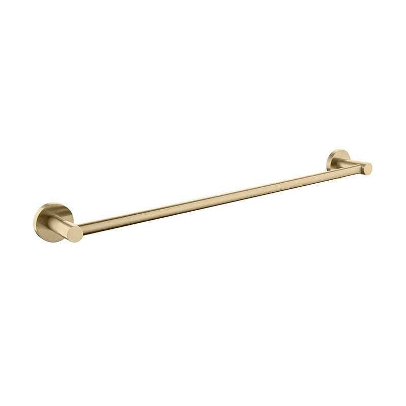 JESS Single Towel Rail in Brushed Brass 750mm