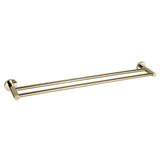 JESS Double Towel Rail in Brushed Brass 750mm