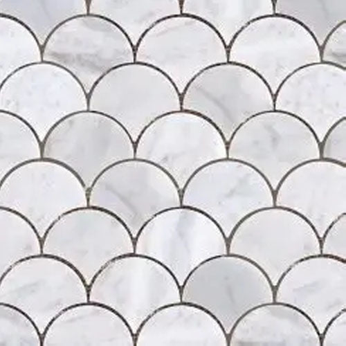 BIANCO CARRARA MARBLE FAN (235X245)