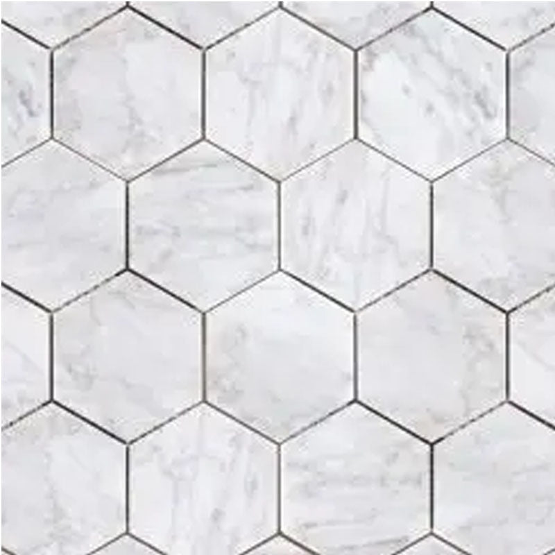 BIANCO CARRARA MARBLE HEXAGON (252X292)