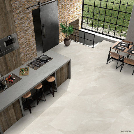 Lodge Stone Ivory Matt 600x600