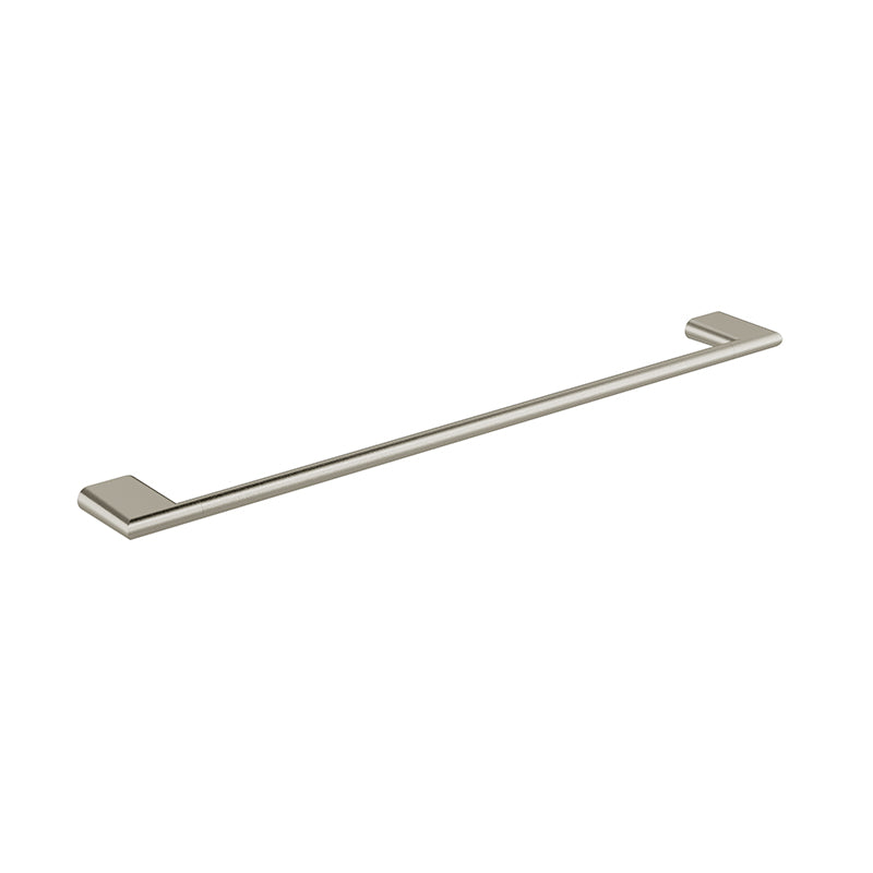 KENZO Single Towel Rail in Brushed Nickel 600mm