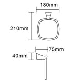 EXON Towel Ring in Chrome