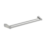 EXON Double Towel Rail in Brushed Nickel 750mm