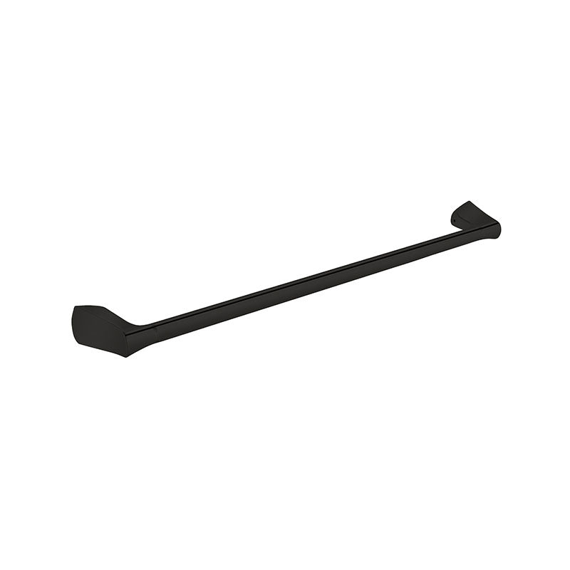 EXON Single Towel Rail in Matte Black 750mm