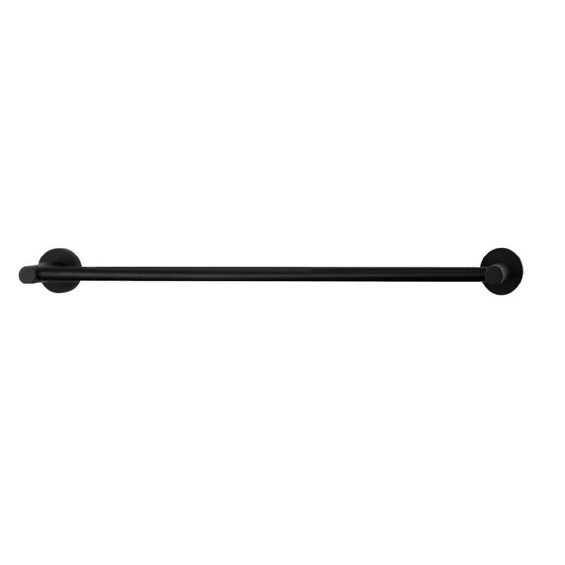 JESS Single Towel Rail in Matte Black 600mm
