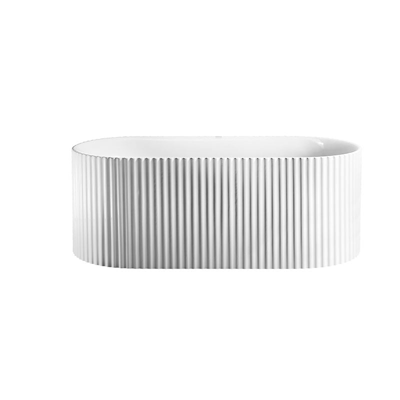 PIAZA RD Free Standing Bath Tub in Matte White 1700mm