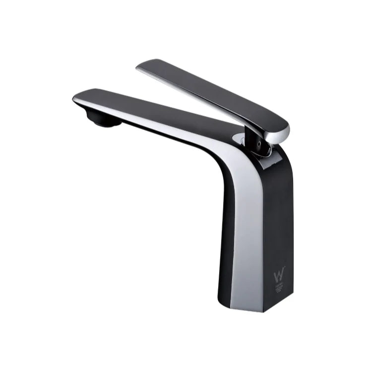 Esperia Chrome & Matte Black Basin Mixer