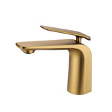 Esperia Brushed Yellow Gold Basin Mixer