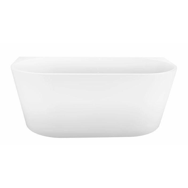 Jade Back To Wall Matt White Bathtub 1700x800x600mm
