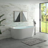Jade Back To Wall Matt White Bathtub 1700x800x600mm