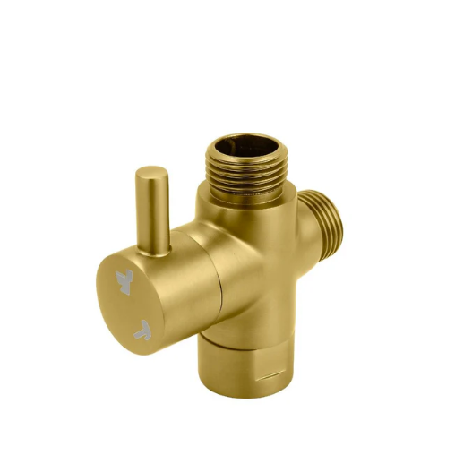 Brass Bidet Spray's Diverter Brushed Brass