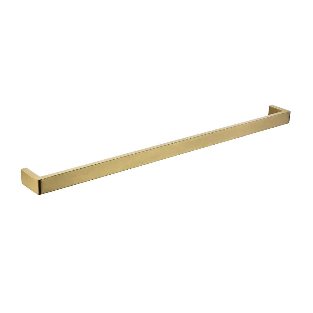 IVANO Series Brushed Brass Single Towel Rail 800mm