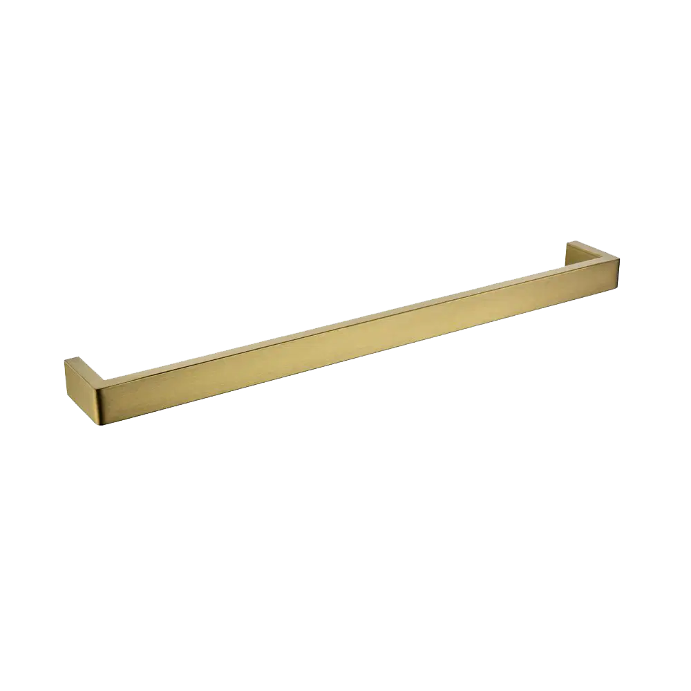 IVANO Series Brushed Brass Single Towel Rail 600mm