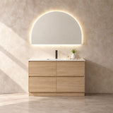 LED Boston Half Moon Mirror 1200x800mm