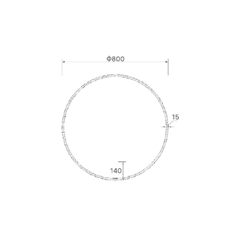 Boston LED Mirror Round 800x800mm