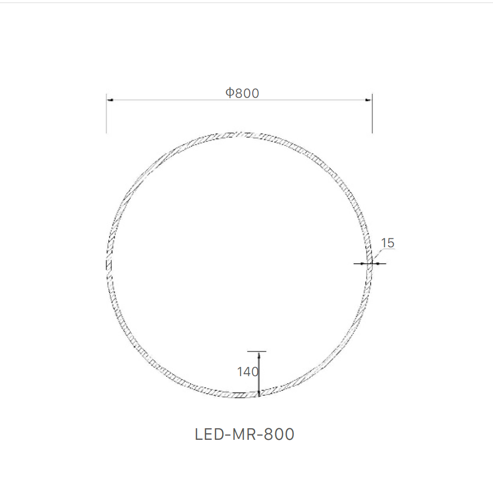 Boston LED Mirror 800x800mm