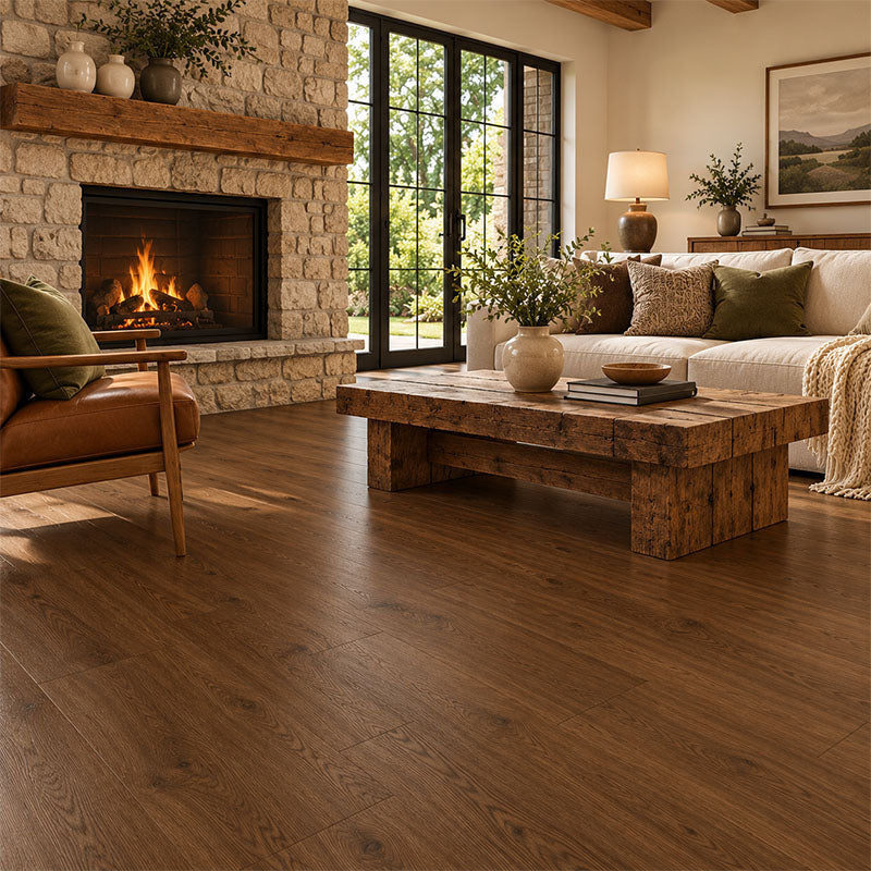 AquaCore Signature Hybrid Flooring Bourbon Oak 1530x230x9mm