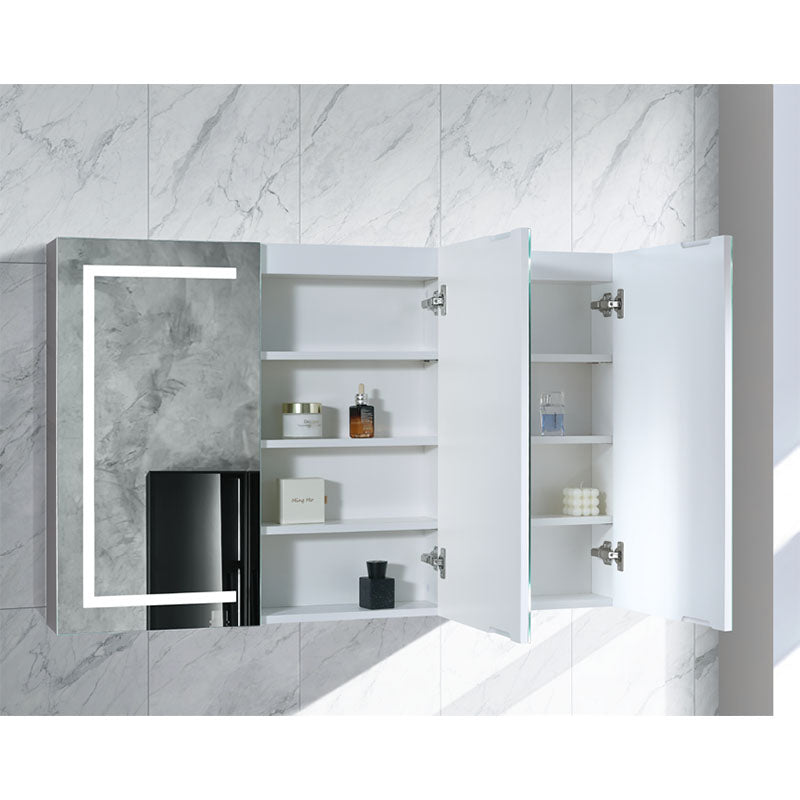 Brighton LED Pencil Edge Shaving Cabinet Matt White 1200x750x150mm