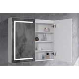 Brighton LED Pencil Edge Shaving Cabinet Matt White 900x750x150mm