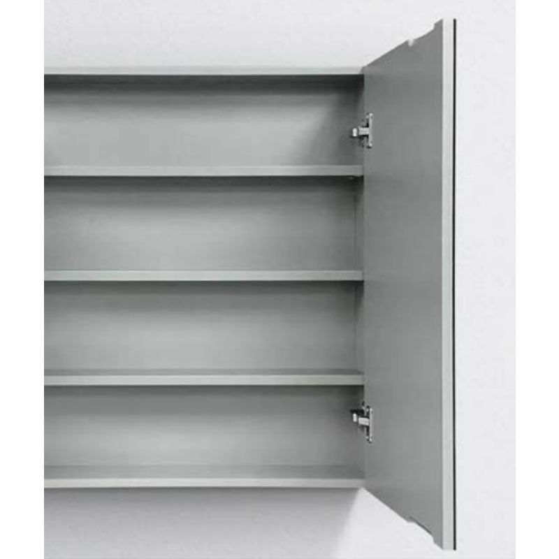 Brighton Pencil Edge Shaving Cabinet Matt White 1200x750x150mm