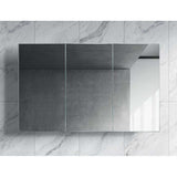 Brighton Pencil Edge Shaving Cabinet Matt Grey 1200x750x150mm
