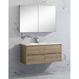 Brighton Pencil Edge Shaving Cabinet Prime Oak 750x750x150mm