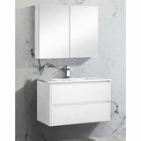 Brighton Pencil Edge Shaving Cabinet Matt White 600x750x150mm