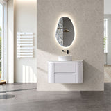 Bristol Series Wall Hung Vanity Matt White 1180x455x540mm With Flat Stone Top