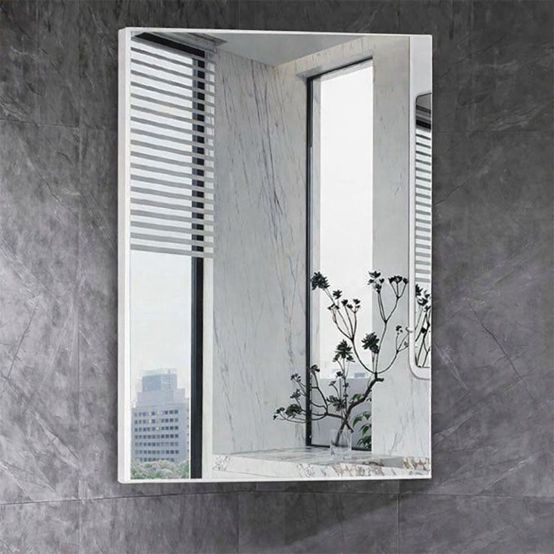 Burma Collection Corner Shaving Cabinet Gloss White 400x400x750mm