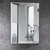 Burma Collection Corner Shaving Cabinet Gloss White 400x400x750mm