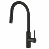 Navona Carysil Round Pull out Kitchen Mixer Matte Black