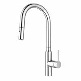 Navona Carysil Round Pull out Kitchen Mixer Chrome
