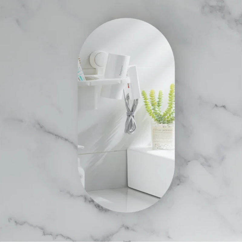 Carysil Noble Oval Shaving Cabinet Matte White 450x900mm