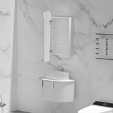 Carysil Earls Squircle Shaving Cabinet Matte White 450x900mm