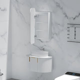 Carysil Earls Squircle LED Shaving Cabinet Matte White 450x900mm