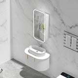 Carysil Earls Squircle LED Shaving Cabinet Matte White 450x900mm