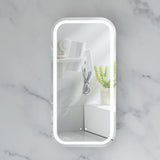 Carysil Earls Squircle LED Shaving Cabinet Matte White 450x900mm