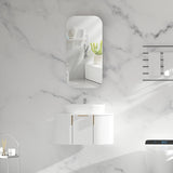 Carysil Earls Squircle Shaving Cabinet Matte White 450x900mm