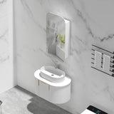 Carysil Earls Squircle Shaving Cabinet Matte White 450x900mm