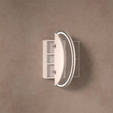 Orbit LED Round Shaving Cabinet Matt White 800mm