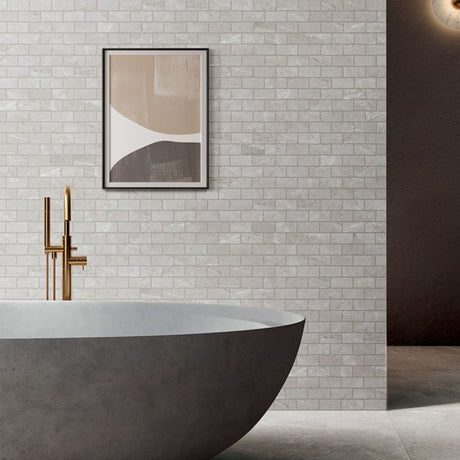 CAPRI Earl Grey 29.9x30.05 Mosaic Tumbled Edge