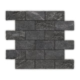 CAPRI Pepper 29.9x30.05 Mosaic Tumbled Edge
