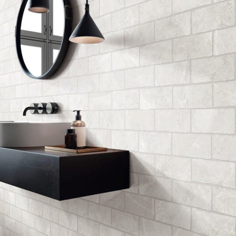 CAPRI Glacier 10x20 Subway SurfaceTec Tumbled Edge