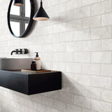 CAPRI Glacier 10x20 Subway SurfaceTec Tumbled Edge