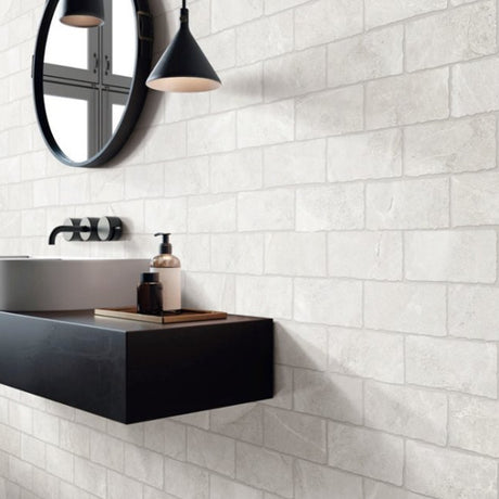 CAPRI Glacier 10x20 Subway SurfaceTec Tumbled Edge